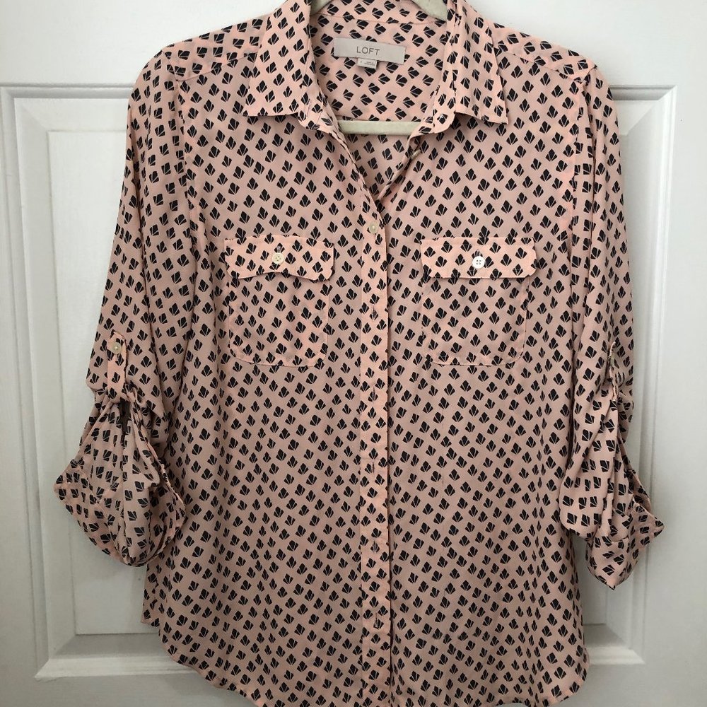 LOFT Button Down Blouse